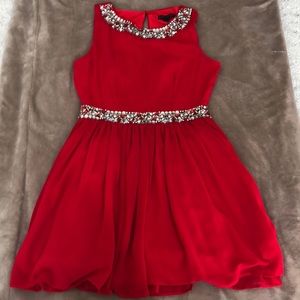 Red semi formal dress